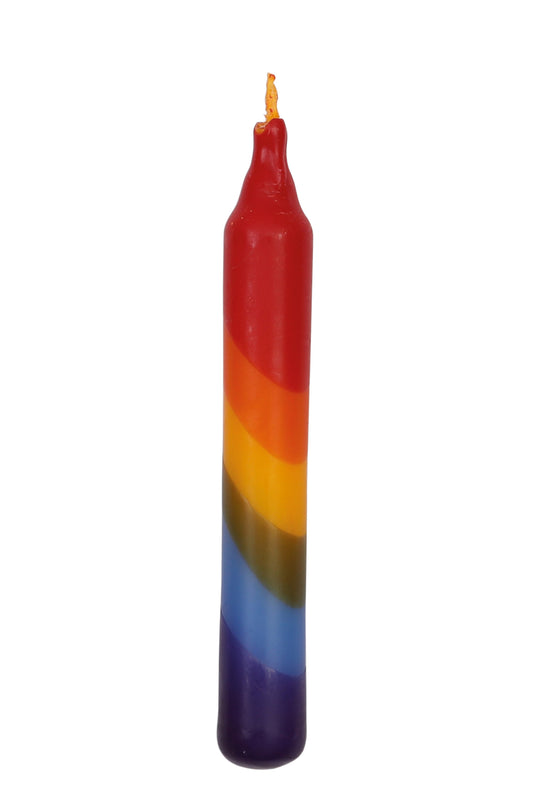 Kleine Kerze Regenbogen