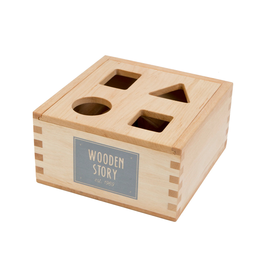 Regenbogen Sortierbox aus Holz