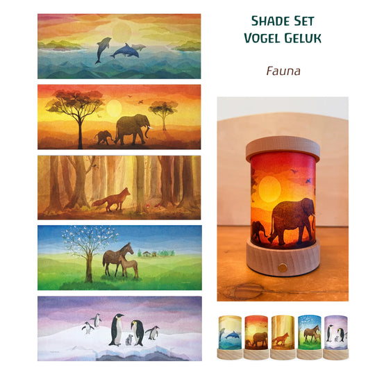 Lantern Shades Set 'Seasons' 5 pcs. - Baukje Exler