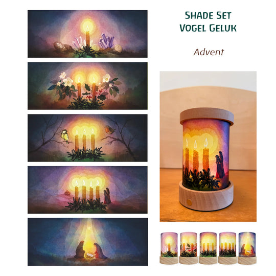 Lantern Shades Set 'Seasons' 5 pcs. - Baukje Exler