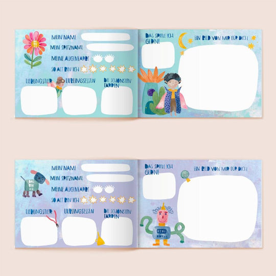 Kindergarten-Freundebuch (Hardcover), lila