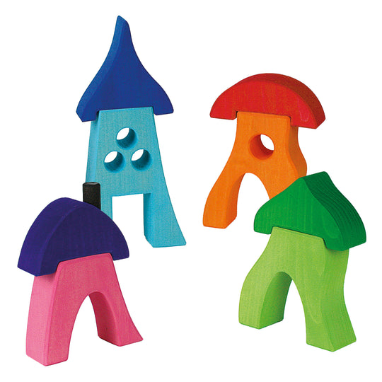 Bauspiel Bunte Häuser