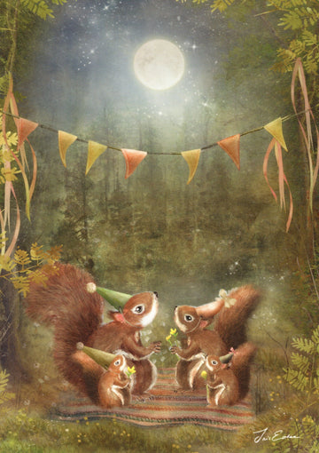 ❥ Kunstkarte 'Full Moon Party'