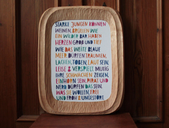 Kunstdruck A4 'Starke Jungen'