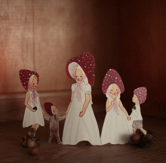 Craft Sheet 'Little Toadstool Family'