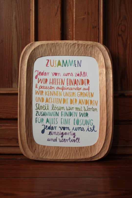 Kunstdruck A4 'Zusammen'