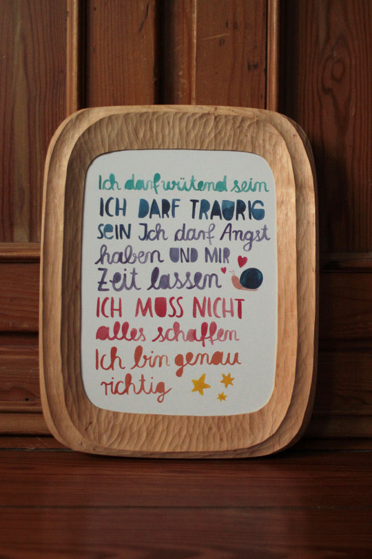 Kunstdruck A4 'Ich darf...'