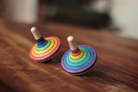 Kreisel Rallye Regenbogen, klein