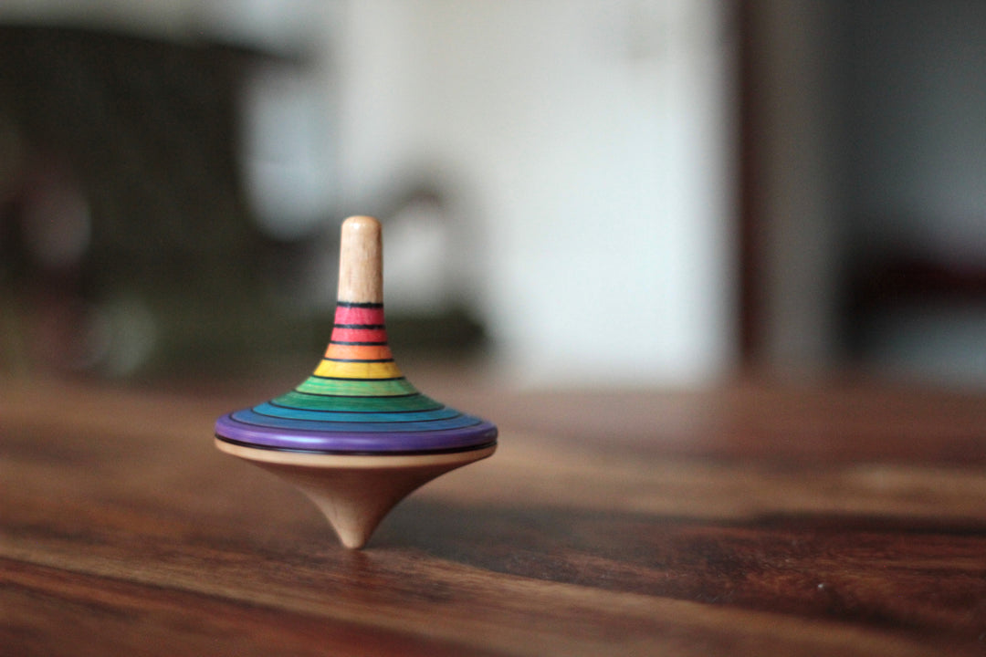 Kreisel Rallye Regenbogen, groß