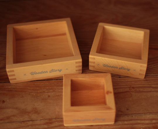 Montessori Holztabletts – 3er Set