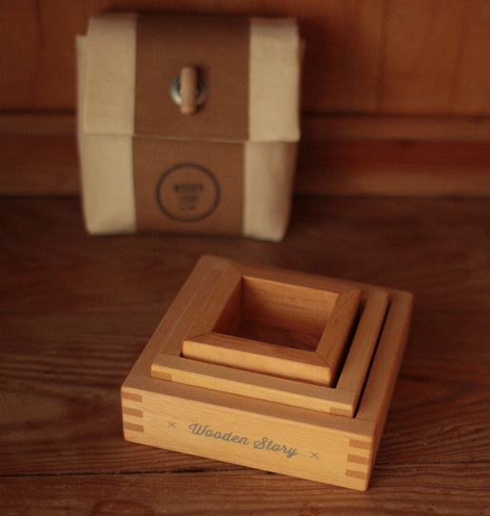 Montessori Holztabletts – 3er Set