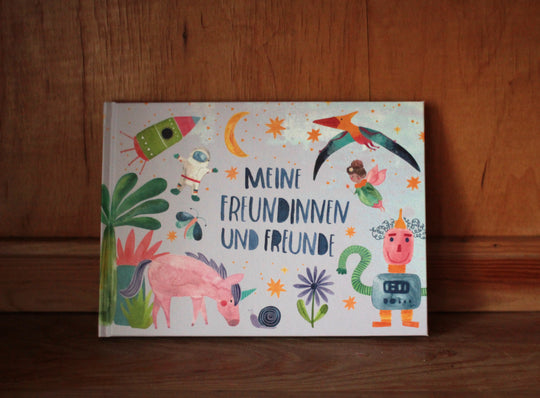 Kindergarten-Freundebuch (Hardcover), lila