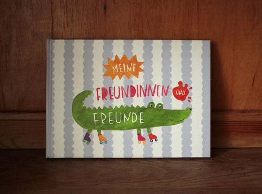 Freundebuch Schule (Hardcover), Krokodil