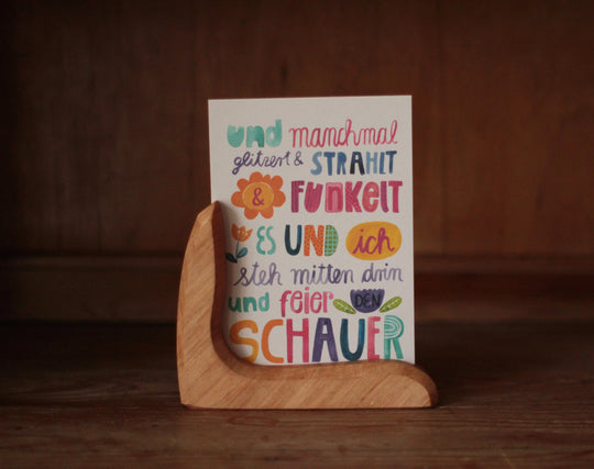 ❥ Kunstkarte Affirmationen 'und manchmal...'