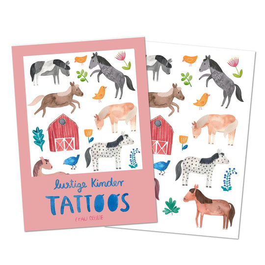 Kindertattoos 'Pferde'