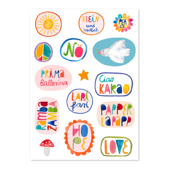 Kindertattoos 'Sonnenschein und Rambazamba'