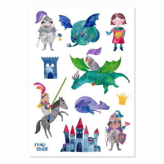 Kindertattoos 'Ritter'