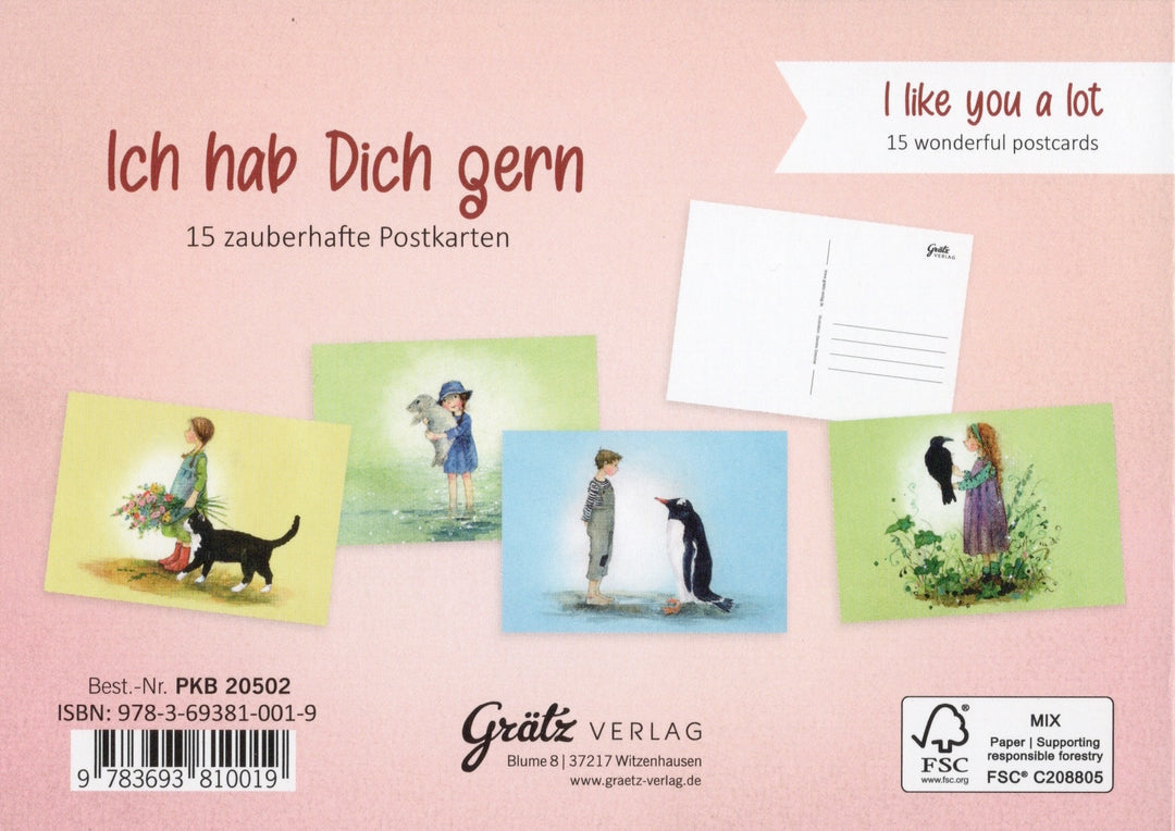 Postkartenbuch 'Ich hab dich gern'