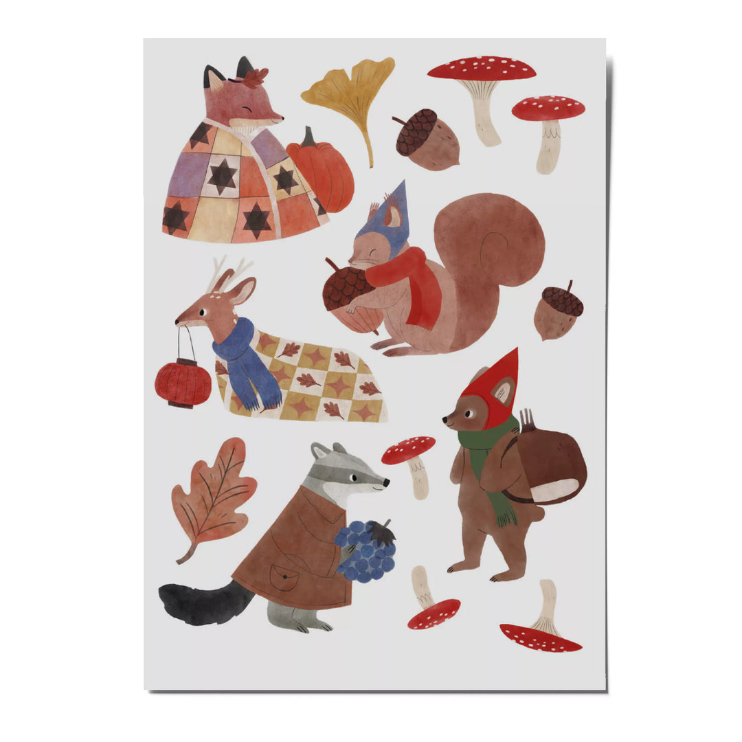 nuukk Kindertattoos 'Waldbewohner'
