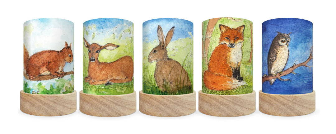 Laternen Shades-Set 'Forest Animals' 5 Stk. - Eentje van Margo