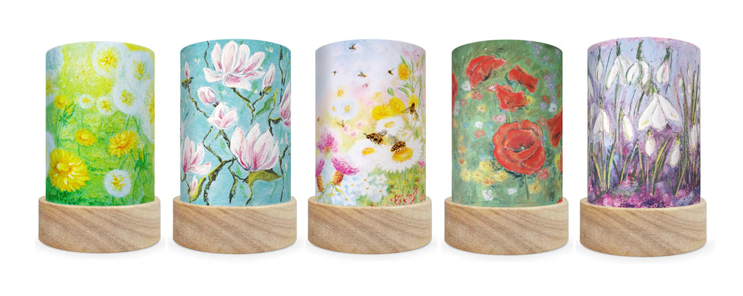 Laternen Shades-Set 'Kapitein Kalk - Flowers' 5 Stk.