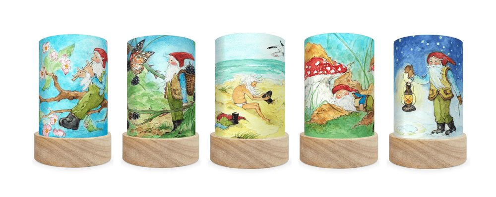 Laternen Shades-Set 'George der Gnom' 5 Stk. - Eentje van Margo