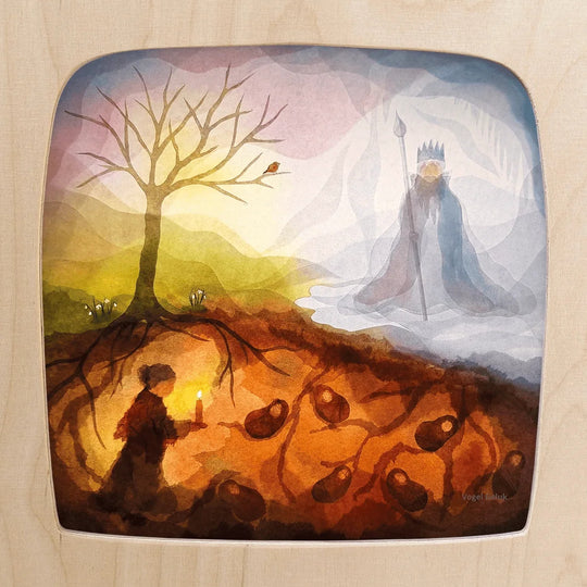 Toverlux Karte 'Gaia and the King' - Vogel Geluk