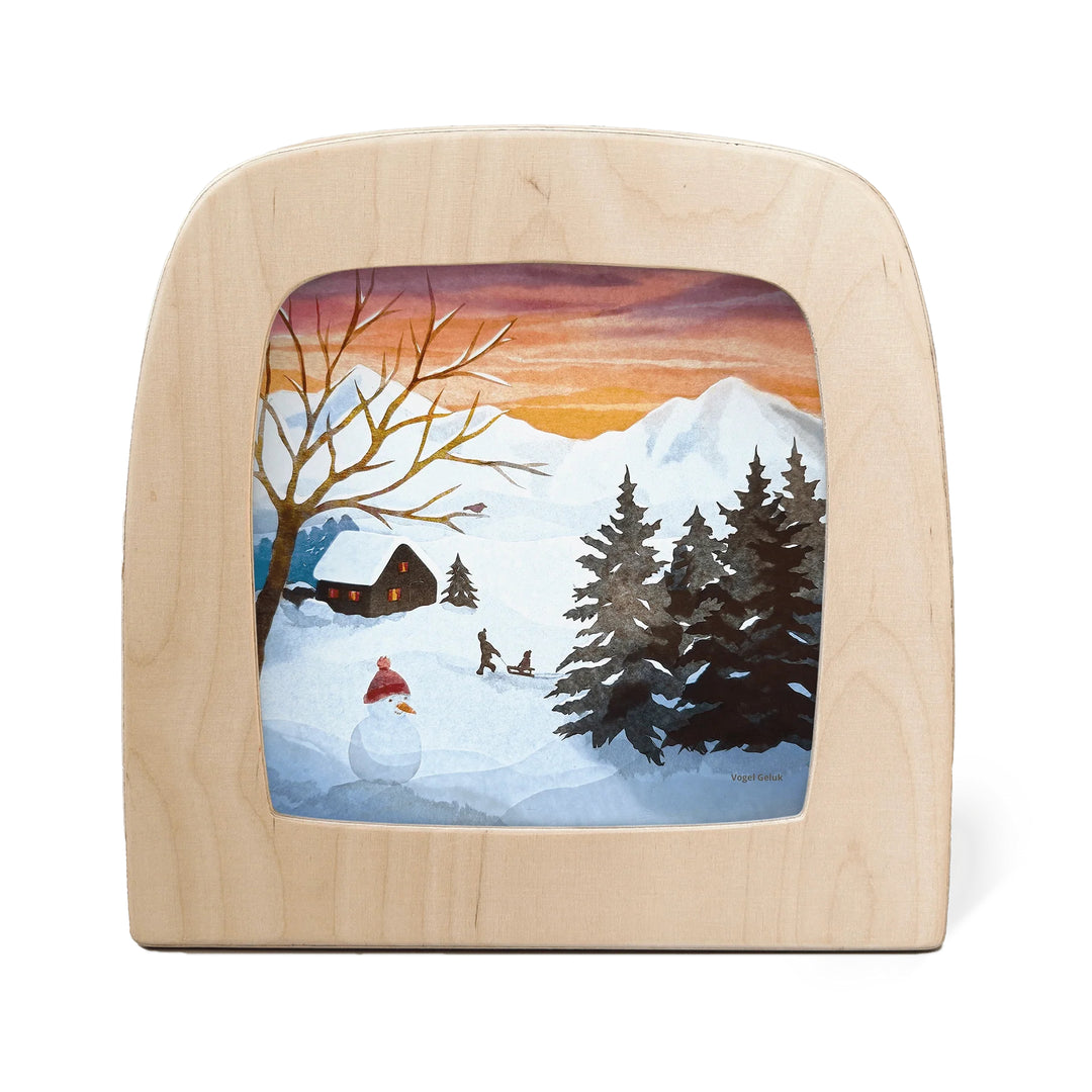 Toverlux Karte 'Schlittenfahrt' - Vogel Geluk