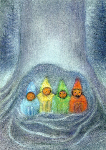 Kunstkarte 'Wurzelzwerge'