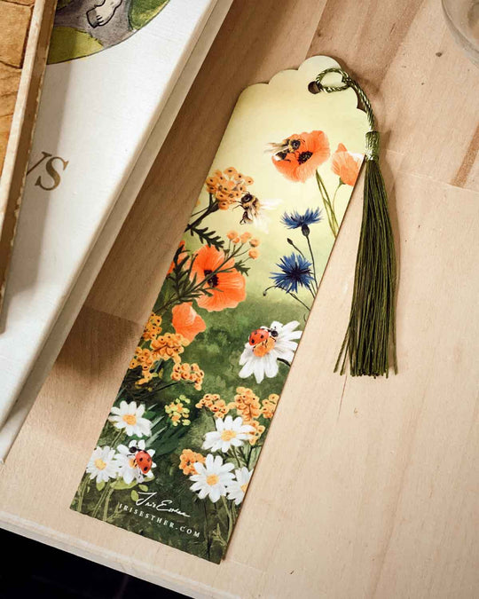 Lesezeichen 'Wild Flowers' - Wilde Blumen