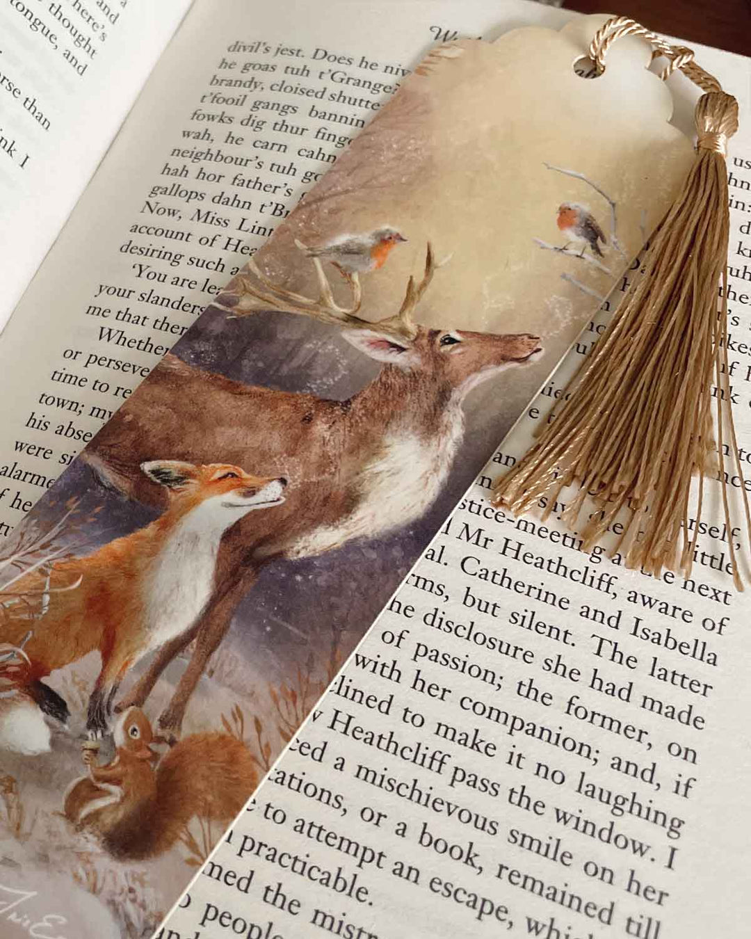 Lesezeichen 'Winter Wonders' - Winterwald