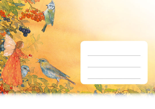 Briefpapier 'Elfe und Vögel'