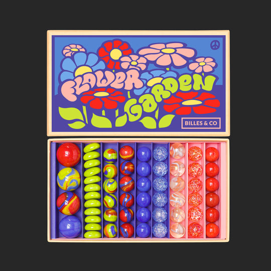 Billes ＆ Co | Box 'Flower Garden' – 53 Murmeln ＆ Muggelsteine