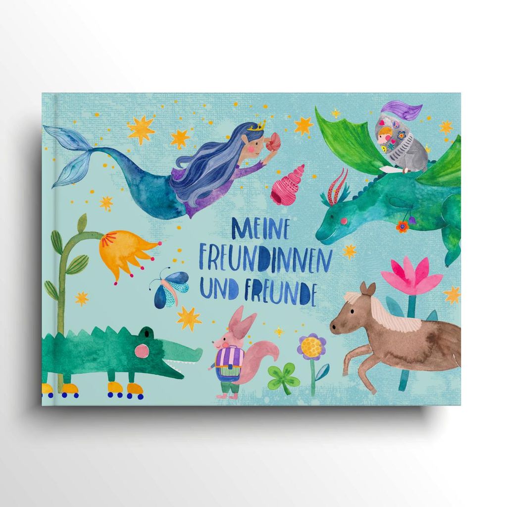 Freundebuch Schule (Hardcover), türkis
