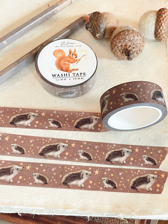 Washi Tape 'Starry Hedgehog' - Igel und Sterne
