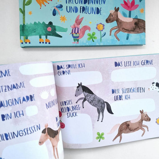 Freundebuch Schule (Hardcover), türkis