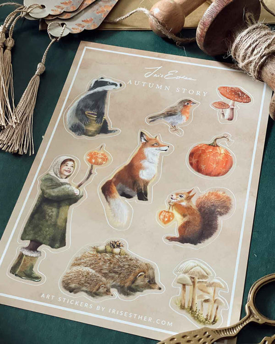 Stickerbogen 'Autumn Story' - Herbstzauber