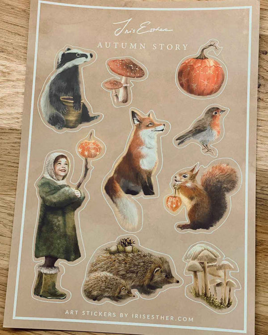 Stickerbogen 'Autumn Story' - Herbstzauber