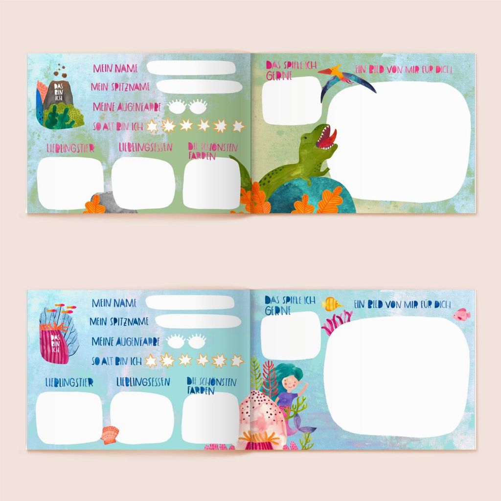 Kindergarten-Freundebuch (Hardcover), lila
